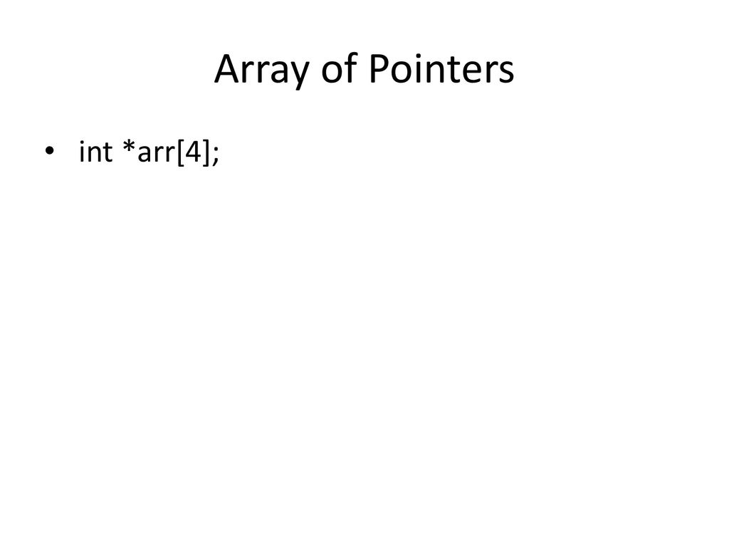 Arrays And Pointers Ppt Download